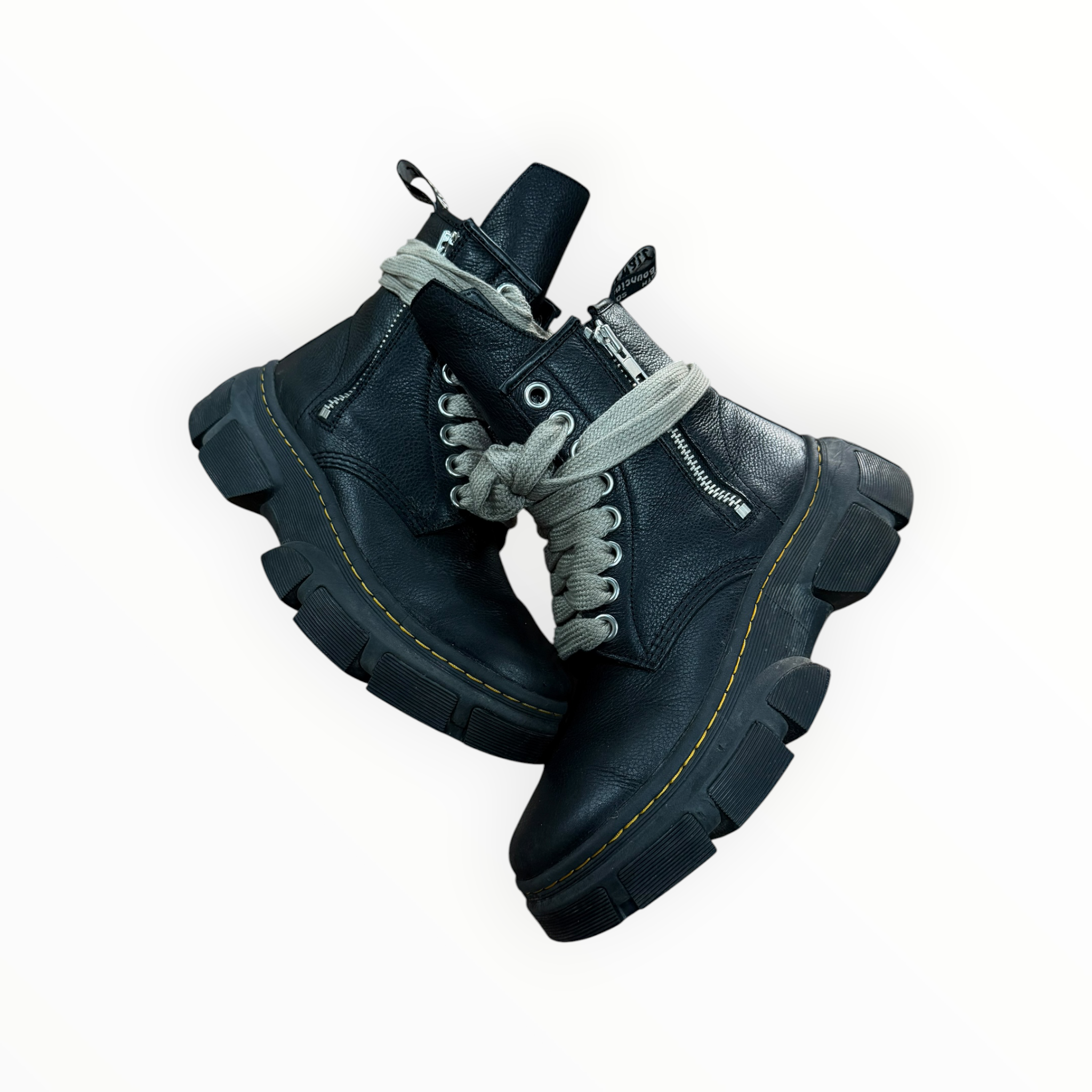 Dr. Martens 1460 DMXL Jumbo Lace Zip Boot Rick Owens Black
