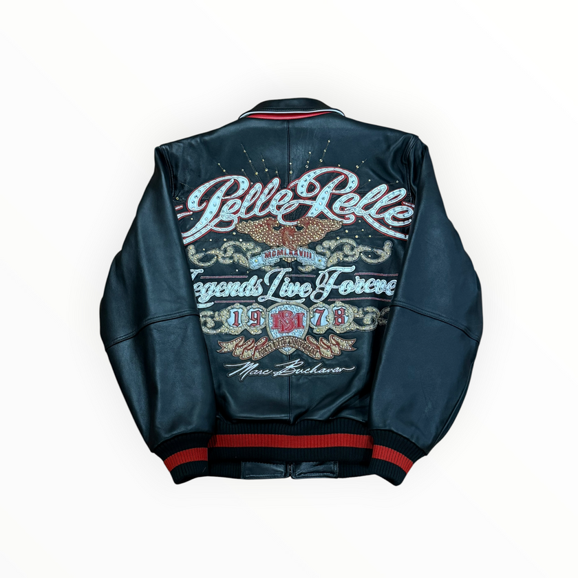 Pelle Pelle Legends Live Forever Leather Jacket Red/Black