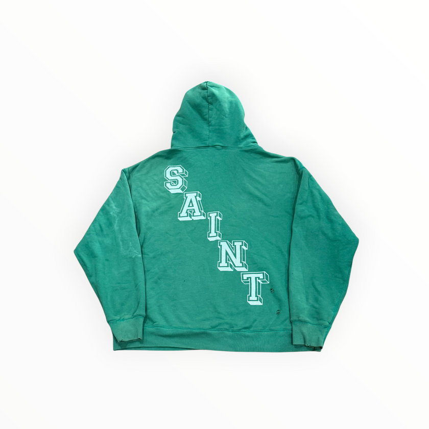 Saint Mxxxxxx Angel Hoodie Vintage Green