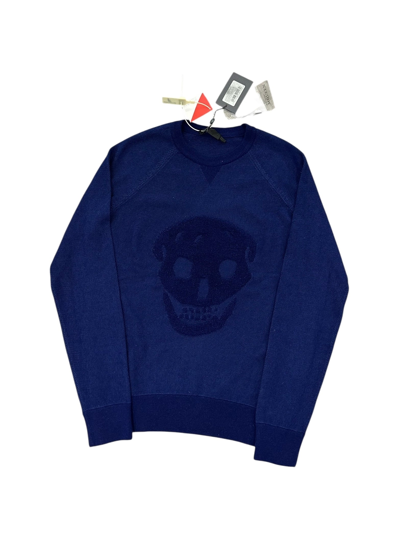 Alexander McQueen Skull Cashmere Crewneck Dark Blue