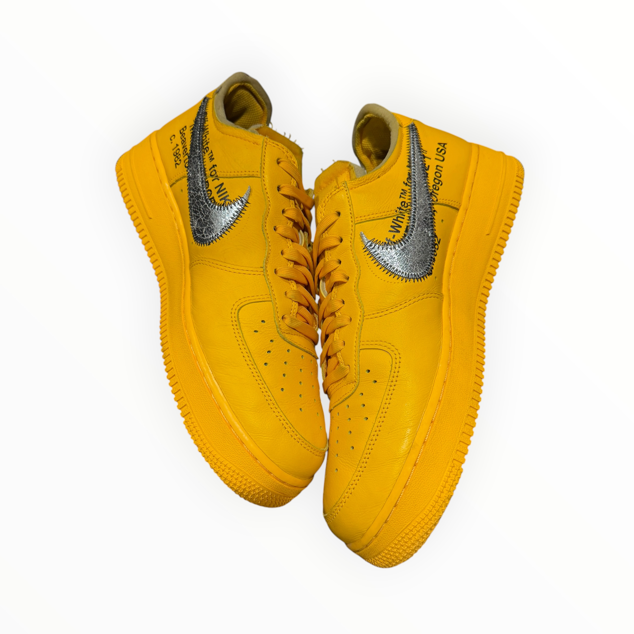 Nike Air Force 1 Low Off-White ICA University Gold