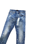 Purple Denim Paint Splatter Blue