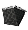 Gucci GG Wool Grey/Black Scarf