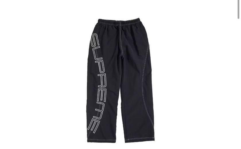 Supreme Spellout Embroidered Track Suit Black
