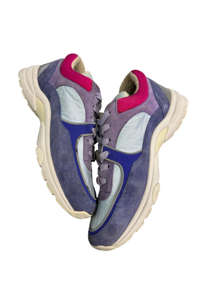 Chanel Nylon Calfskin Suede Trainer