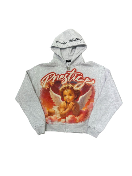 Prestige Angel Hoodie Grey/Red