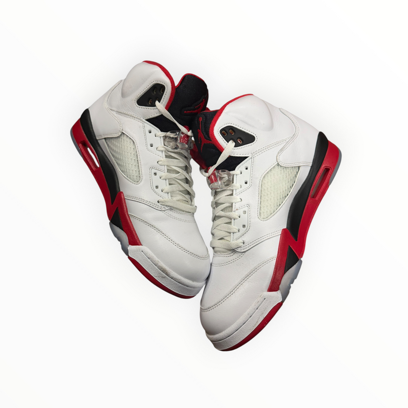 Jordan 5 Retro Fire Red Black Tongue (2025)
