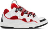 Lanvin Curb Sneaker Red White