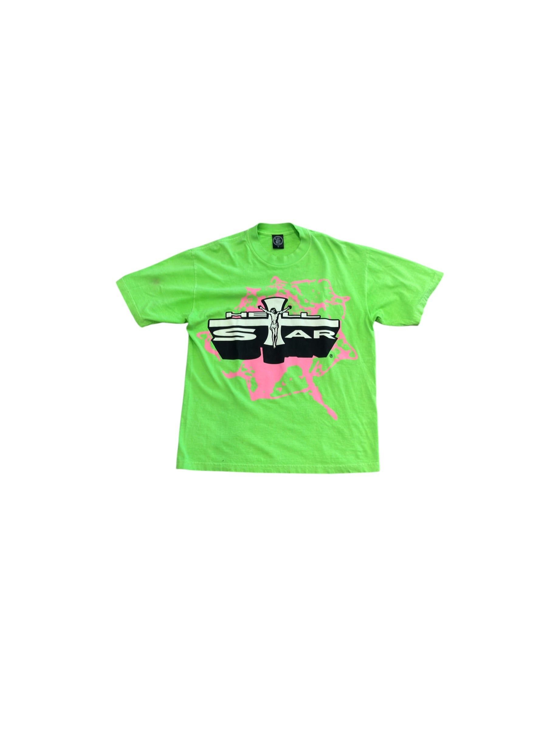 Hellstar Jesus Emblem Tee Green