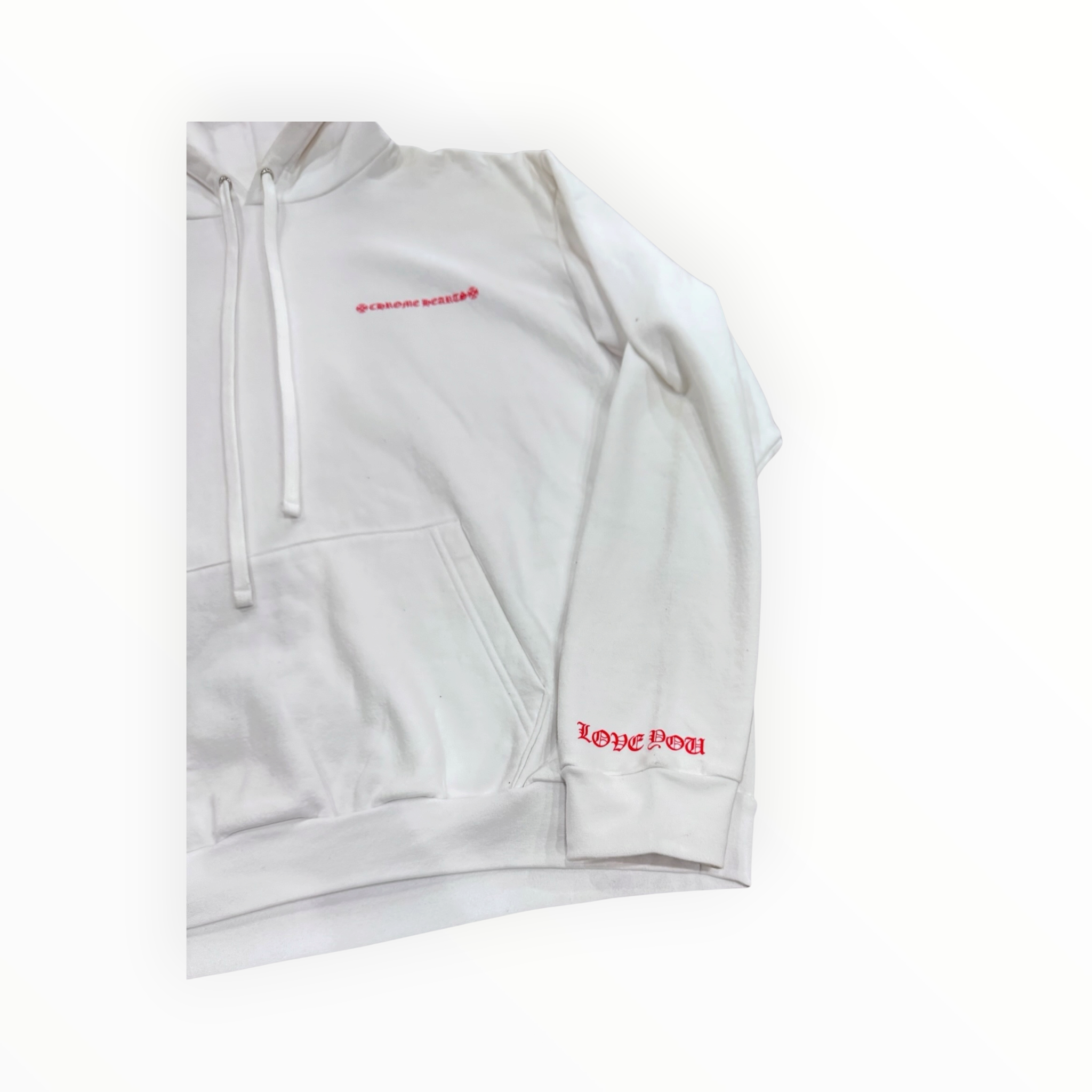 Chrome Hearts White & Red Laurie Lynn Stark Hoodie