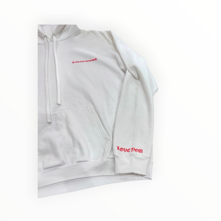 Chrome Hearts White & Red Laurie Lynn Stark Hoodie