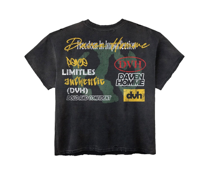 Daven Homme No Apology Tee Black