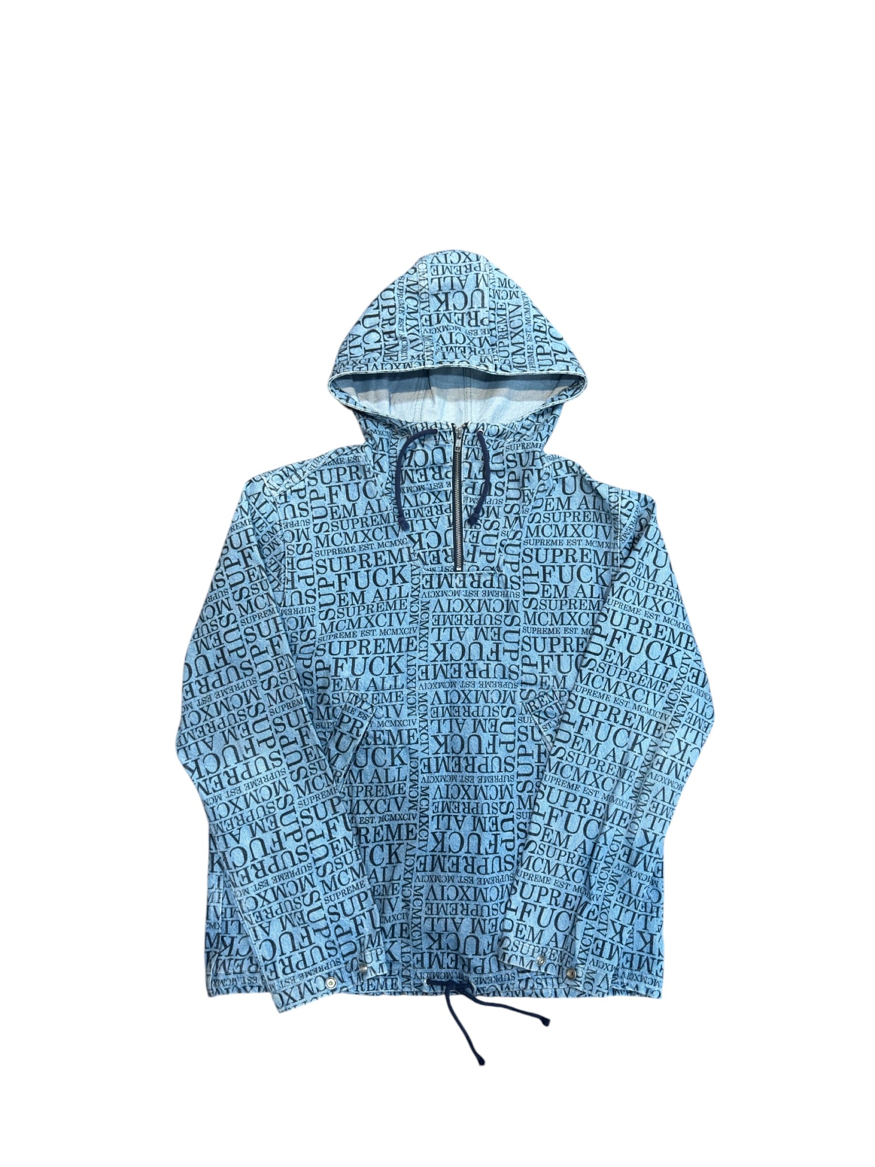 Supreme Fuck Em Pullover Blue
