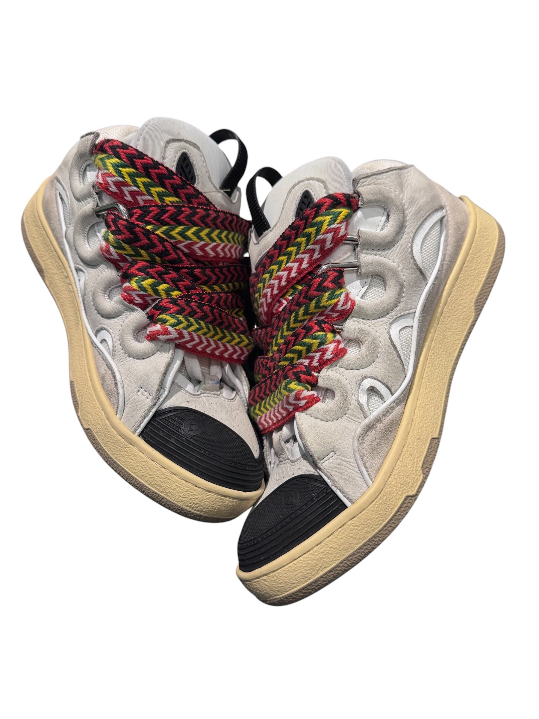 Lanvin Curb Sneaker Beige Multi Color