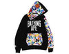 BAPE Multi Camo NYC Logo Shark Full Zip Hoodie Black