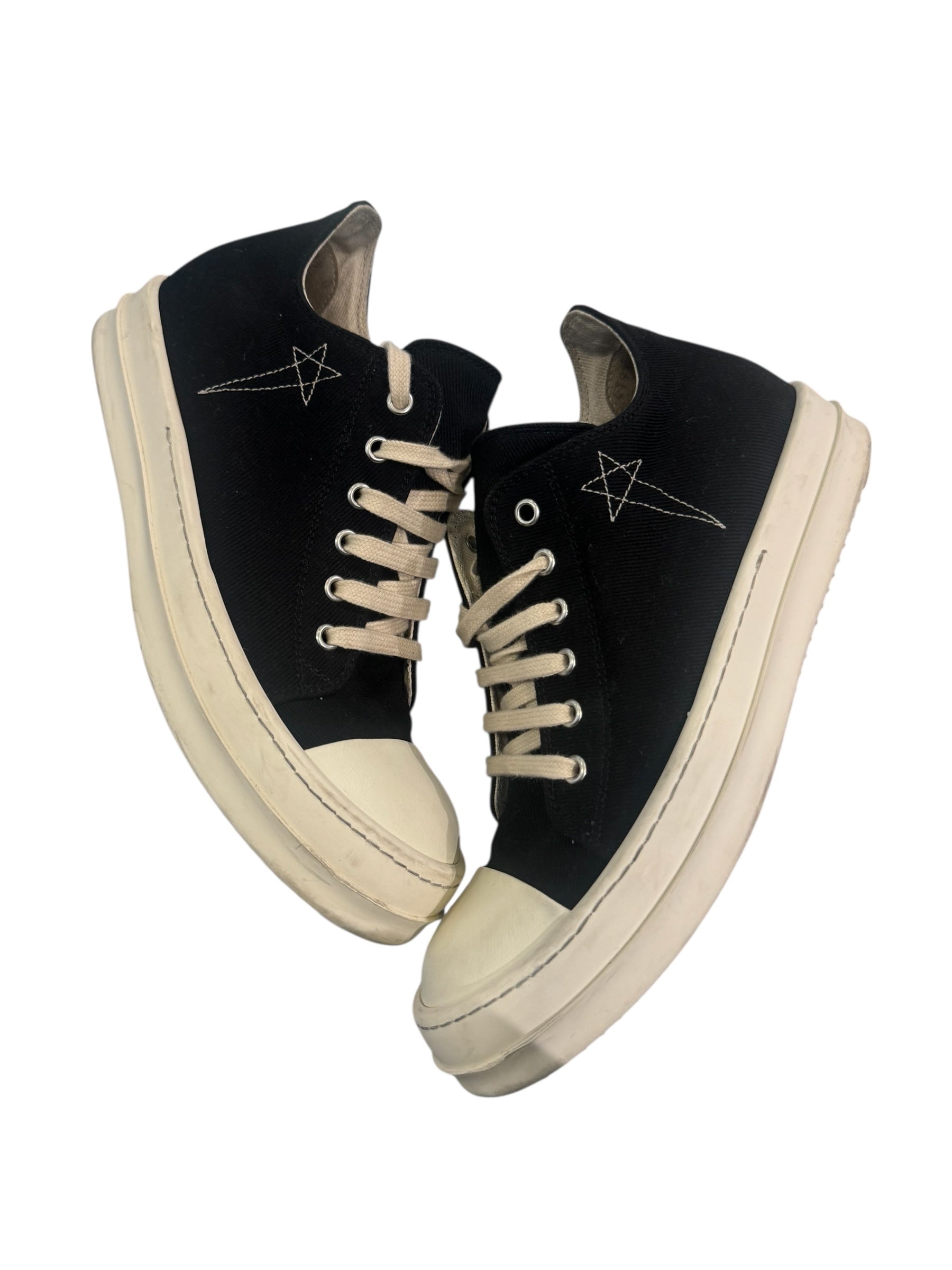 Rick Owens DRKSHDW Pentagram Black/White Low Top