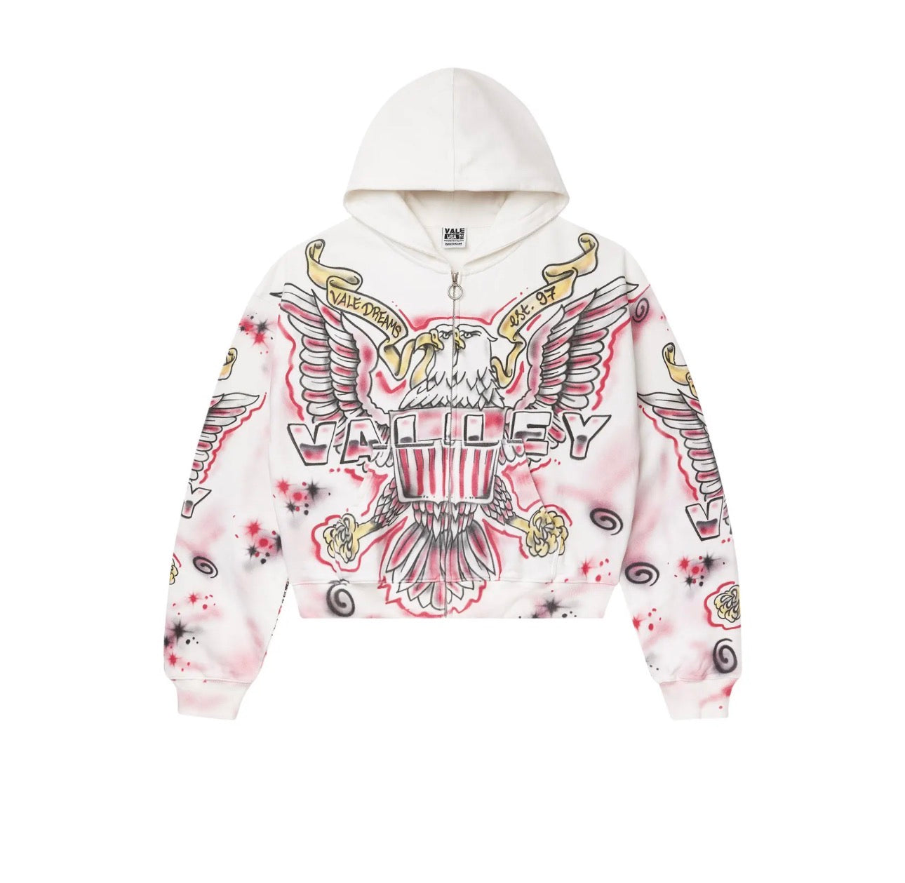Vale Forever Flag Zip Up White