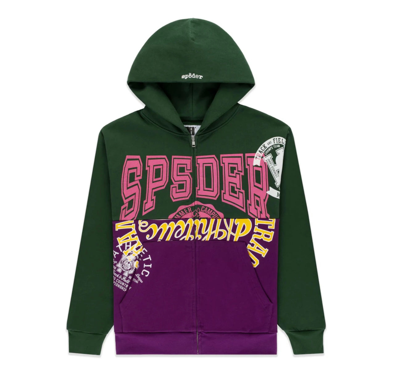 Sp5der Campers Field Zip Up Hoodie