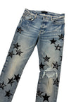 Amiri Bandana Star Denim Clay Indigo