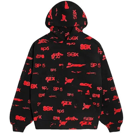 Sp5der Black S*x AOP Hoodie