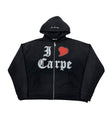 Carpe Diem ‘I Heart Carpe’ Zip Up Black