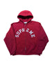 Supreme Champion Zip Up Hooded Sweatshirt Red
