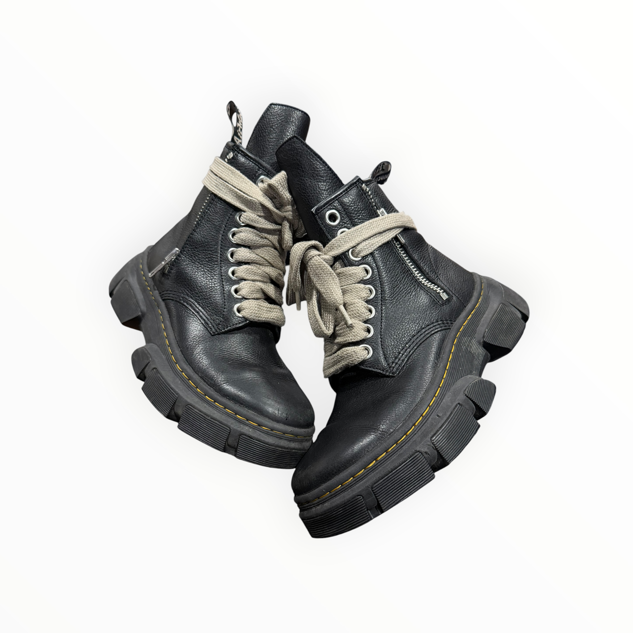 Dr. Martens 1460 DMXL Jumbo Lace Zip Boot Rick Owens Black