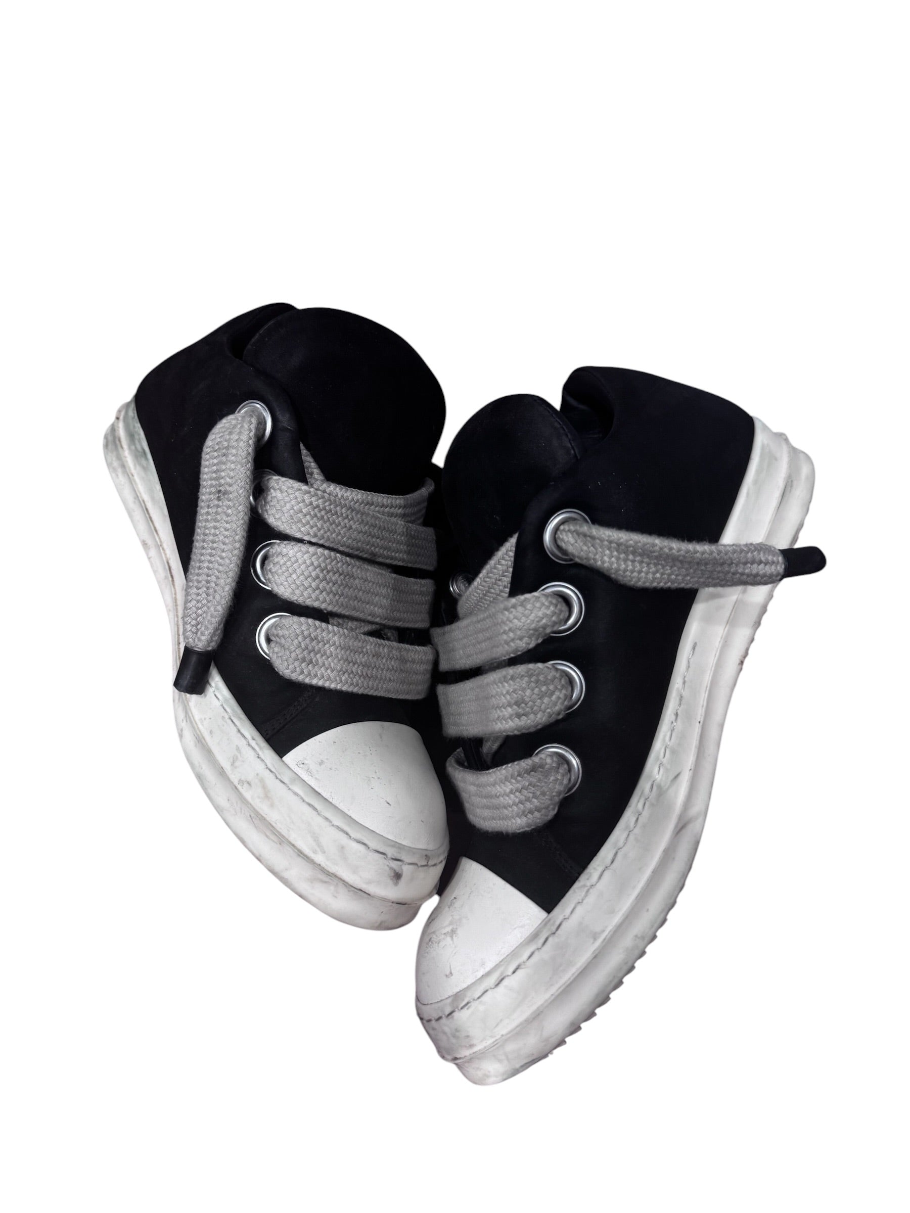 Rick Owens Jumbo Lace Low Top Black/Milk
