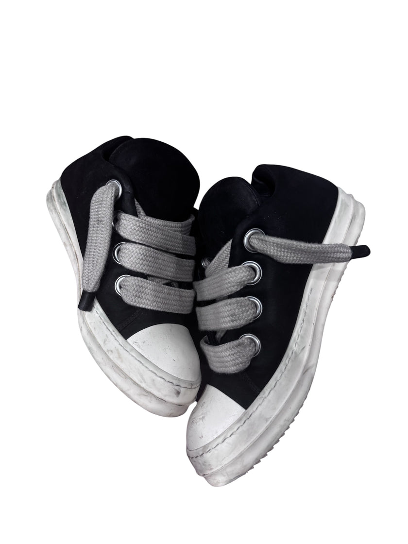 Rick Owens Jumbo Lace Low Top Black/Milk