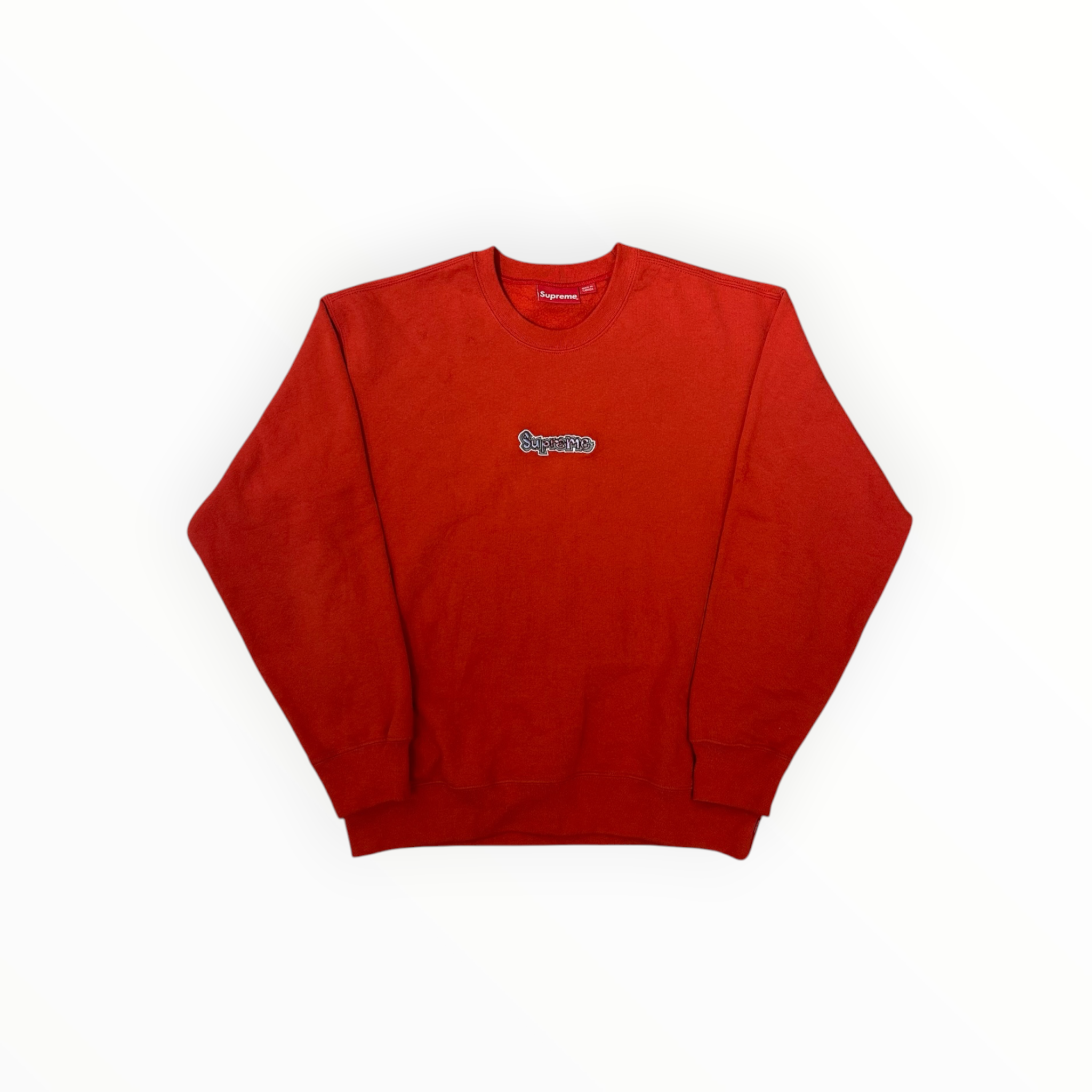 Supreme Gonz Logo Crewneck Washed Red