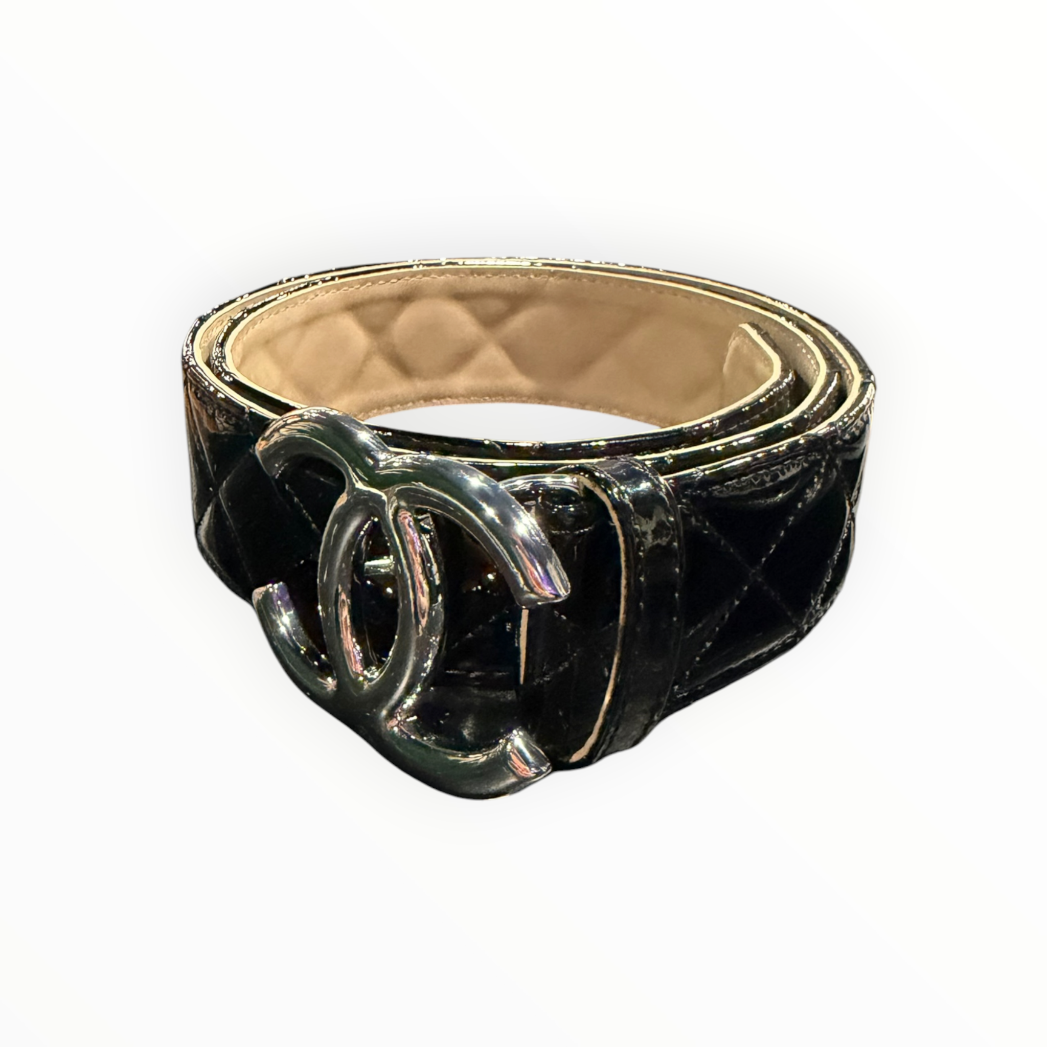 Chanel CC Quilted Leather Belt