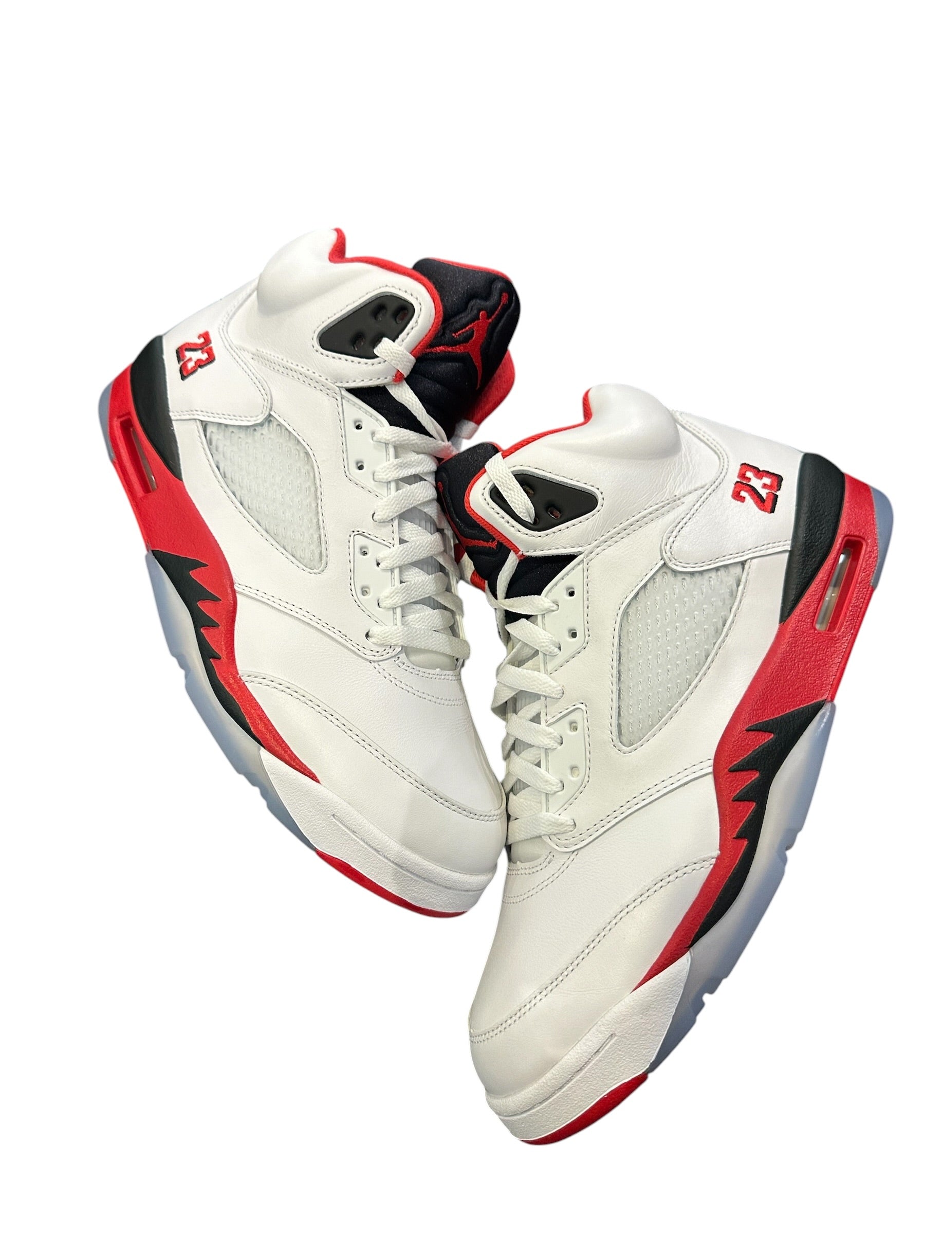 Jordan 5 Retro Fire Red Black Tongue (2025)