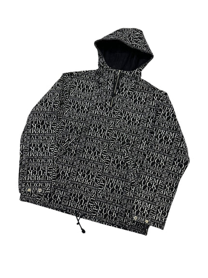 Supreme Hooded Denim Pullover Black