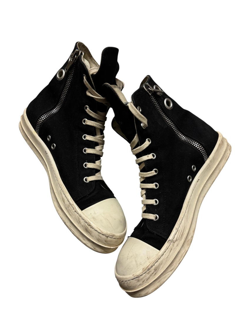 Rick Owens DRKSHDW Eyelet High Top Black