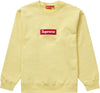 Supreme Box Logo Crewneck (FW22) Pale Yellow