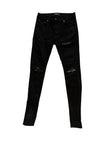 Amiri MX1 Black Paisley Denim