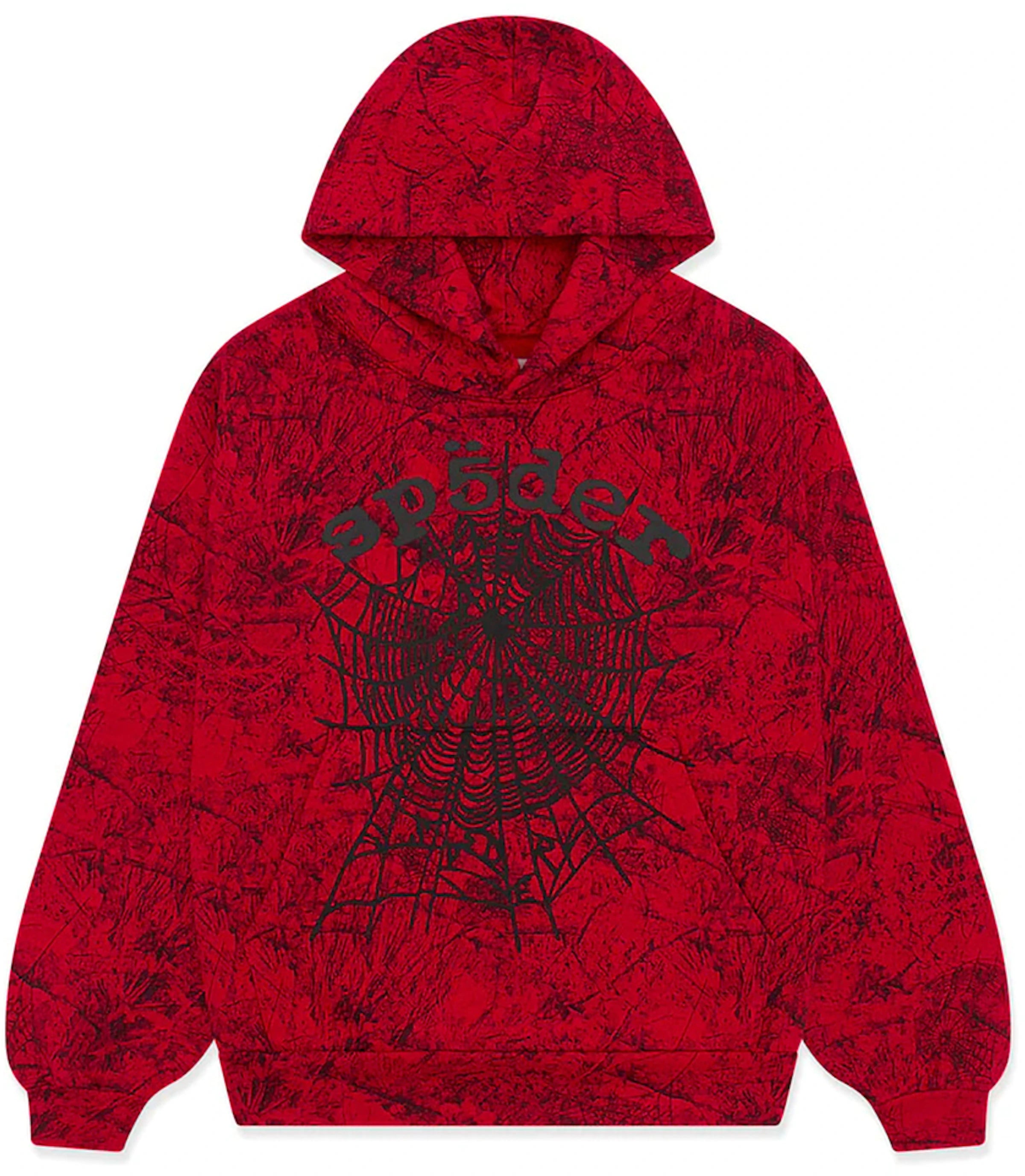 Sp5der OG Tree Camo Hoodie Red