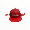 Supreme Leather Earflap Box Logo New Era Red
