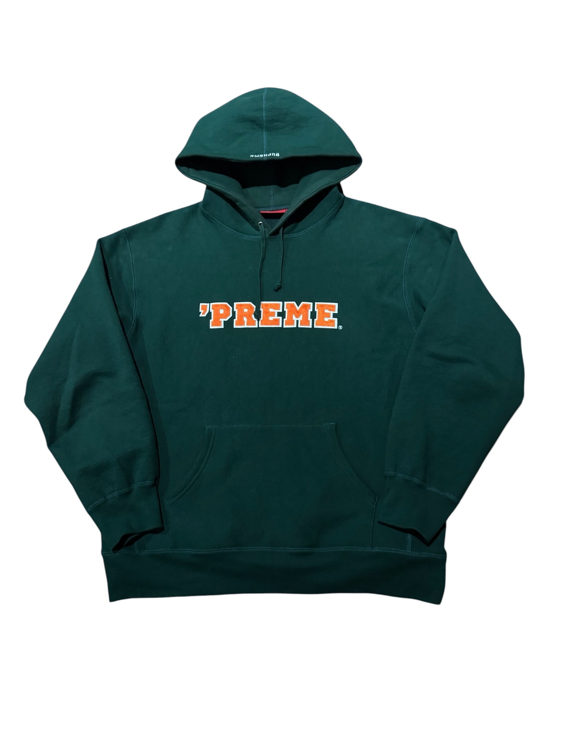 Supreme Preme Hooded Sweatshirt Dark Green