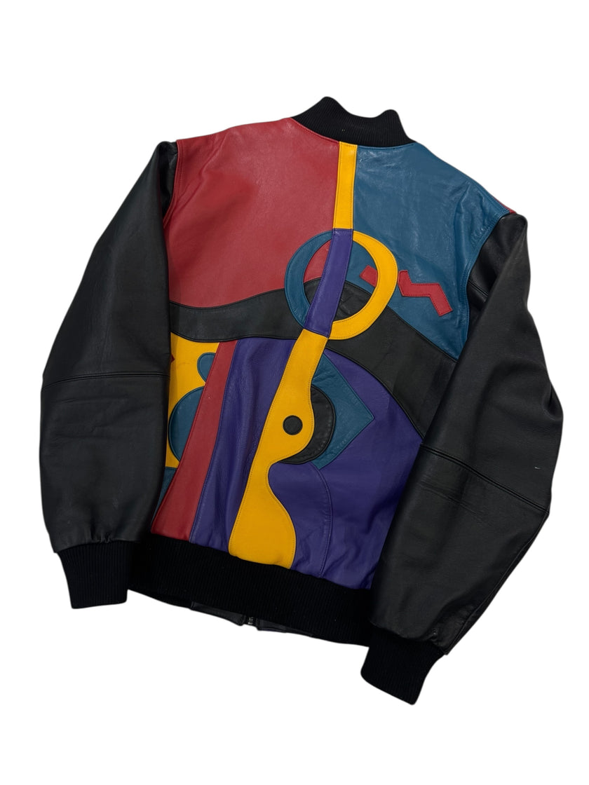 Pelle Pelle Picasso Leather Jacket Multi Color