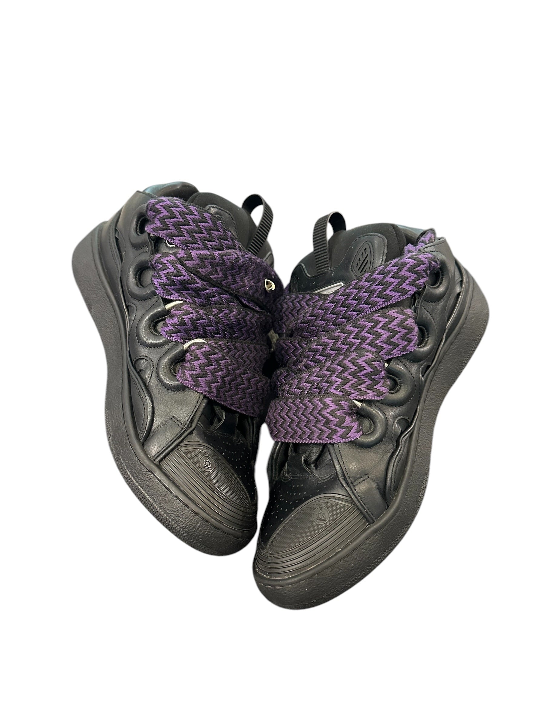 Lanvin Curb Sneaker Black/Purple