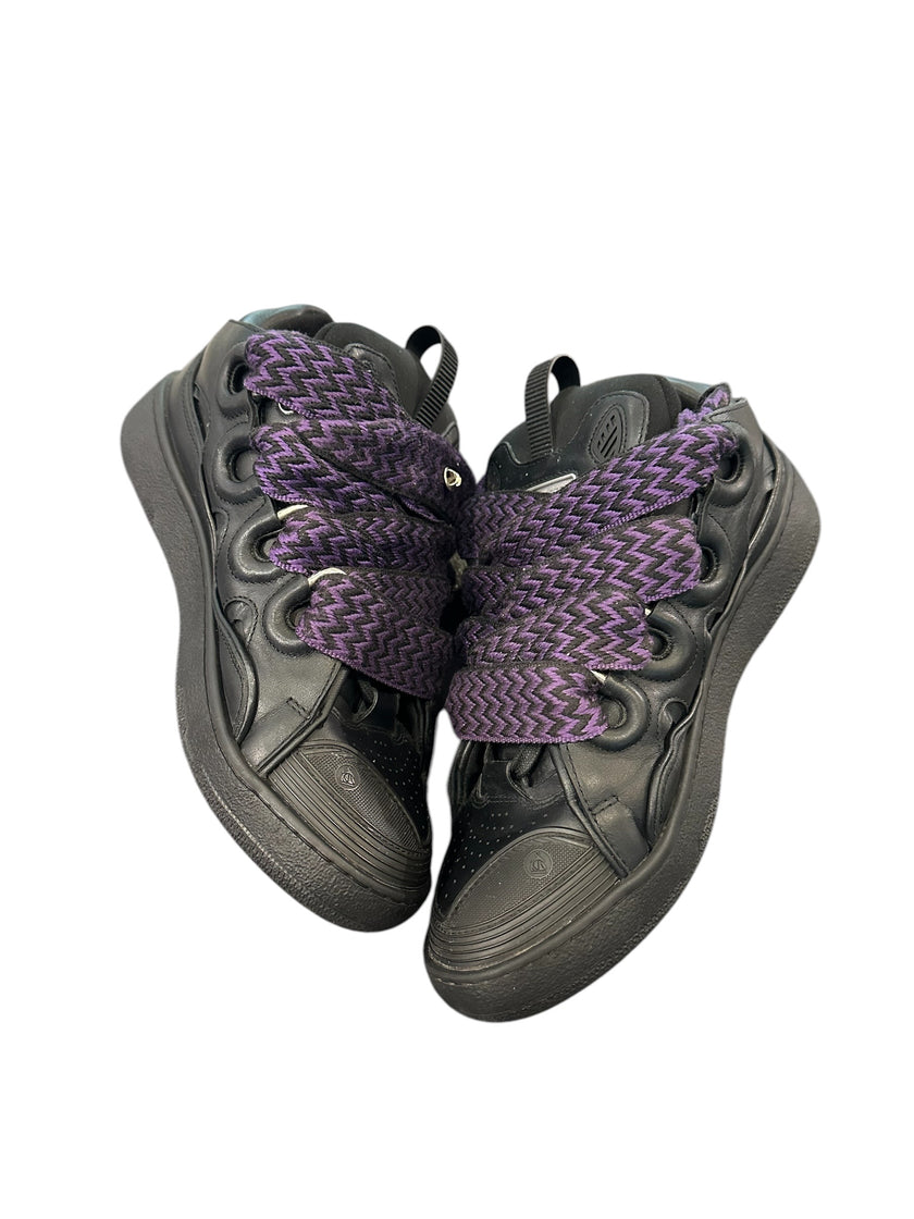 Lanvin Curb Sneaker Black/Purple