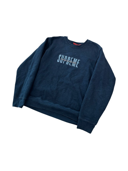 Supreme World Famous Crewneck Navy Blue