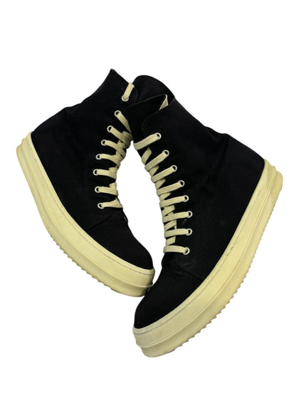Rick Owens DrkShdw Canvas High Top (Black/Milk)
