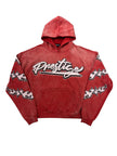 Prestige Flames Pullover Hoodie Red