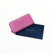 Prada Purple Saffiano Zip Wallet