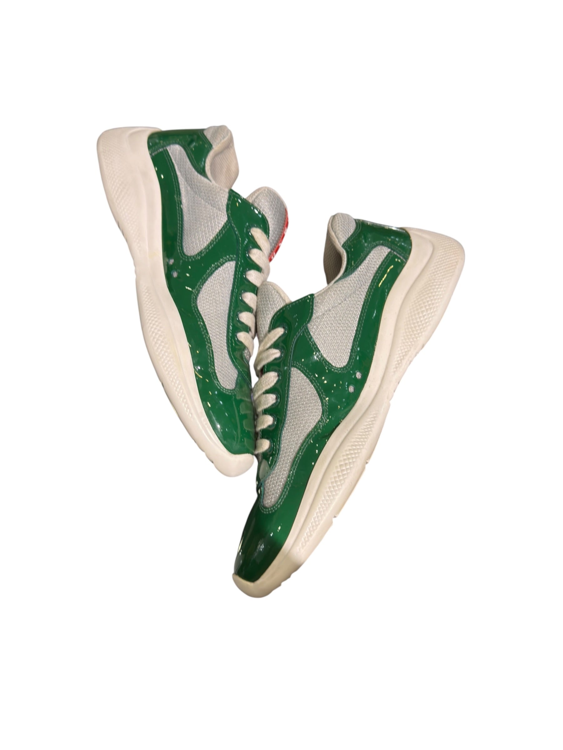 Prada American Cup Patent Green/White
