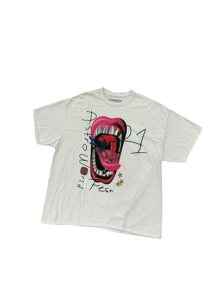 Travis Scott Astro World Fest Tee White