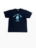 Bape ABC Camo College Tee Black Blue Camo