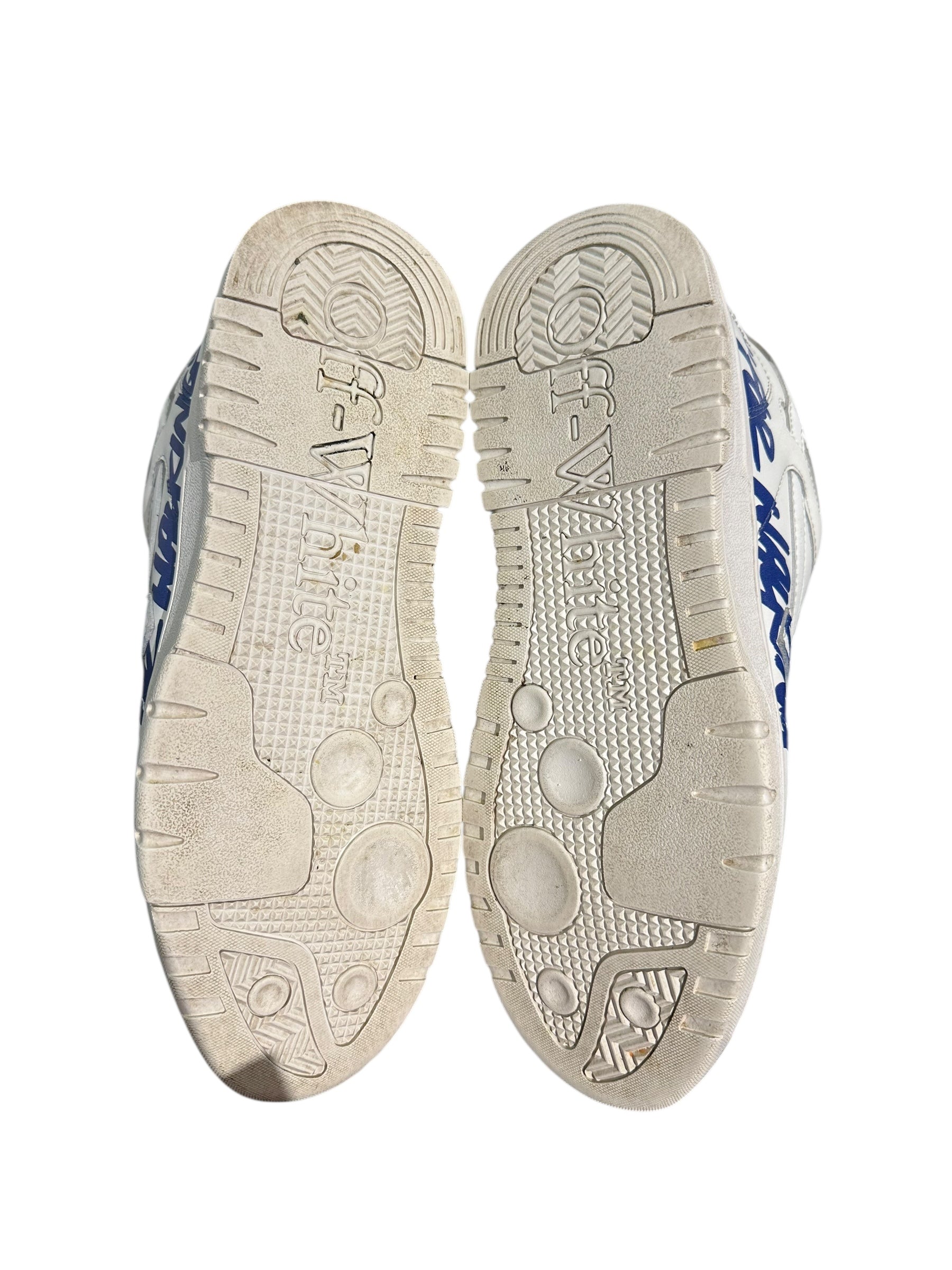 OFF-WHITE Out of Office OOO Low Tops “For Walking White Blue